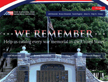 Tablet Screenshot of nationalwarmemorialregistry.org